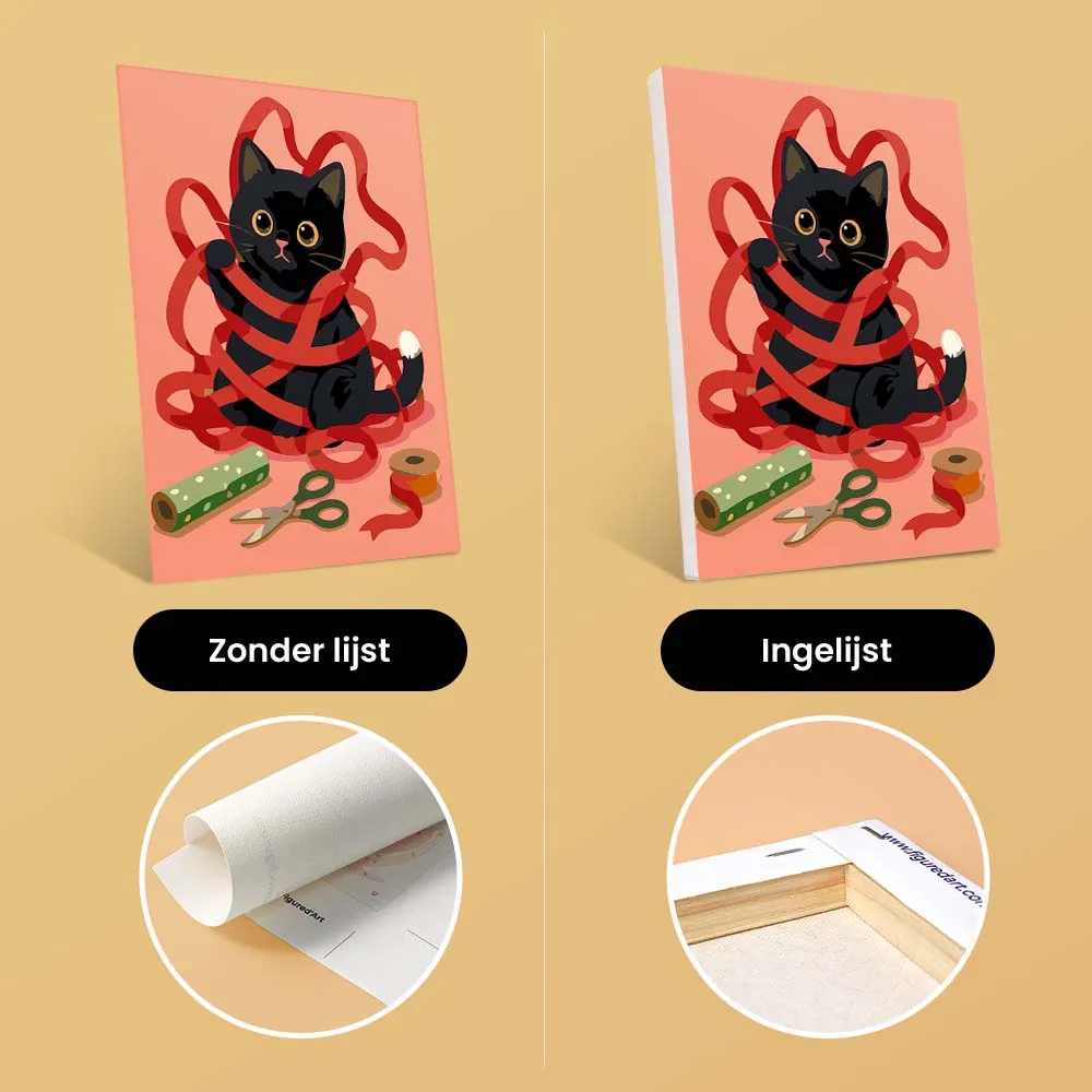 Figured'Art Mini Vakantieavonturen van Kittens schilderen op nummer
