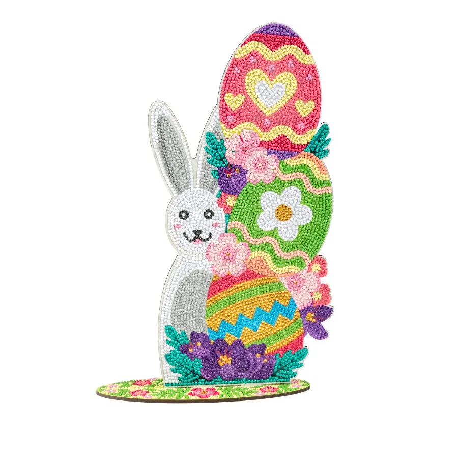 Craft Buddy Crystal Art Easter diamond painting 2 konijnen