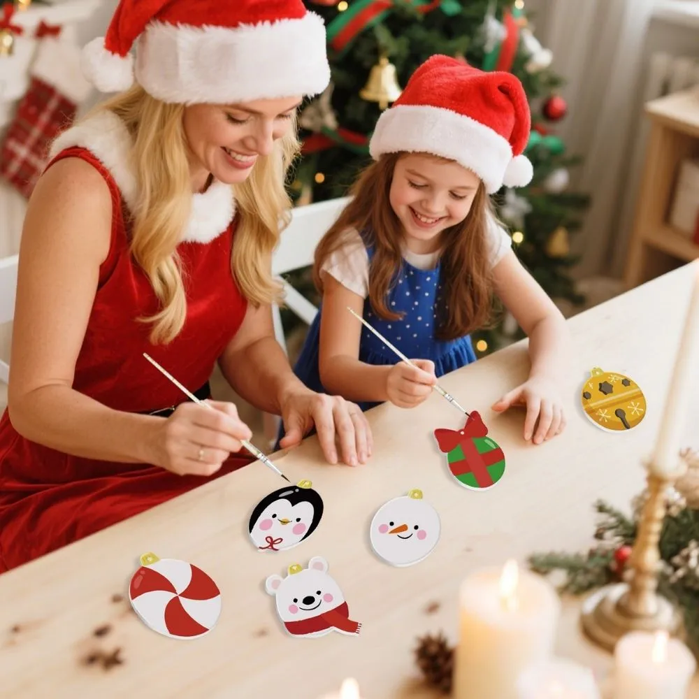 Figured'Art IJsbeer Pinguïn Kerstman kerstornamenten schilderen op nummer