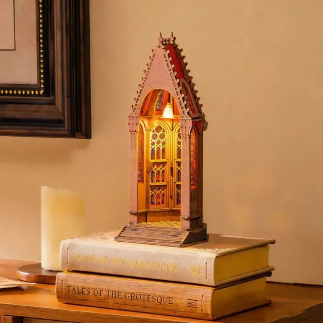 Figured'Art Geometrische Kathedraal 3D Puzzel 112 Stukken met LED