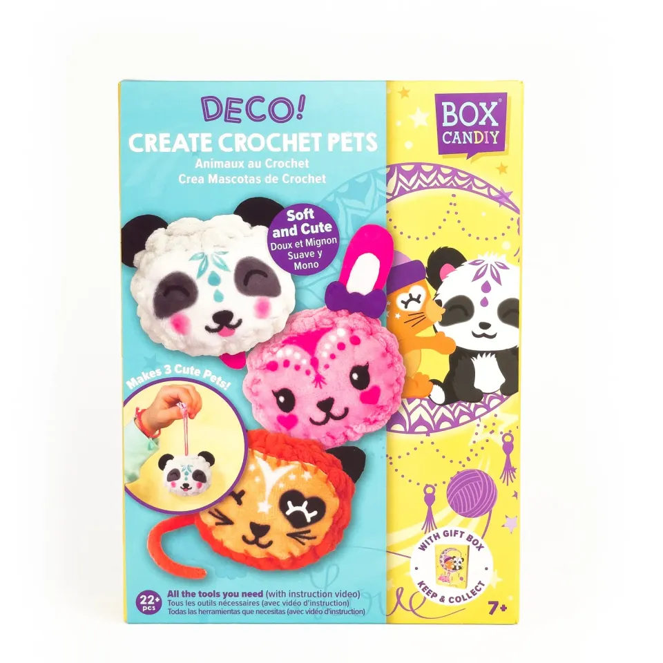 Box Candiy Deco Create Crochet Pets haakset 3 stuks beginners