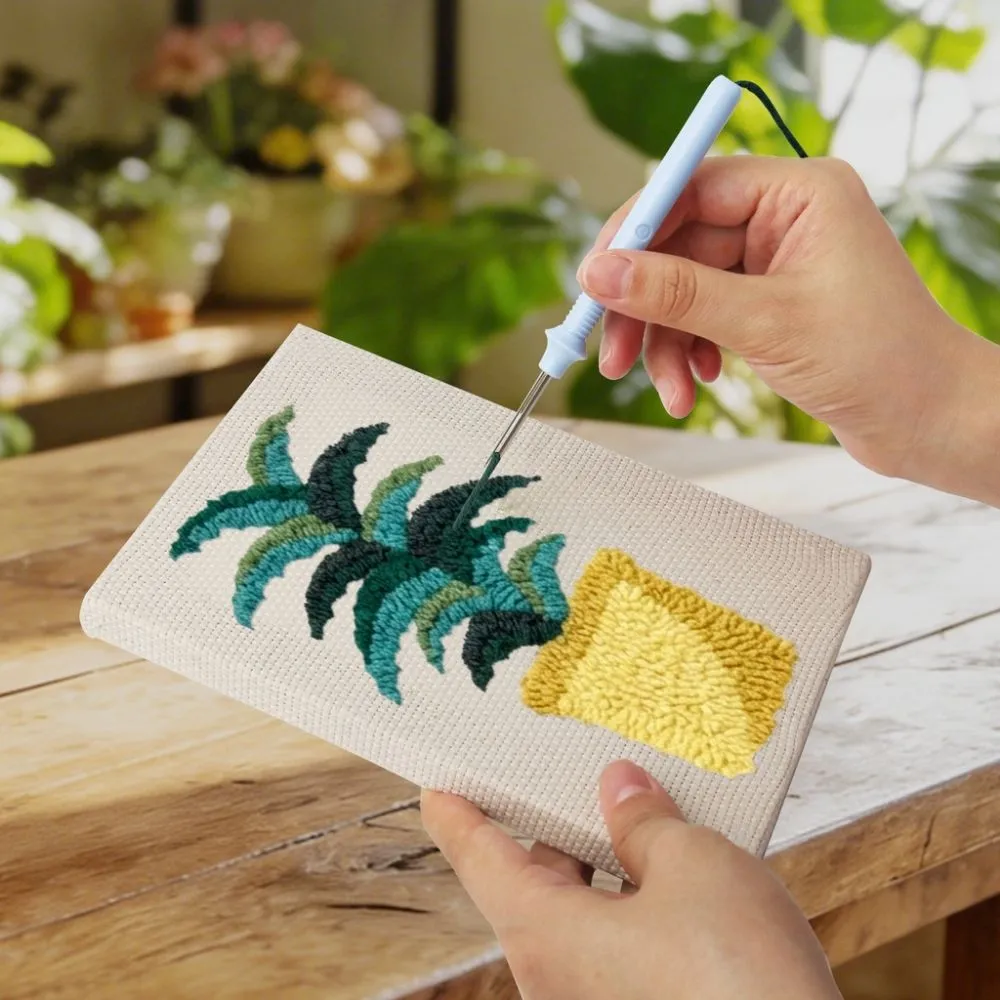 Figured'Art Woestijnplanten punch needle set 4 stuks met frames