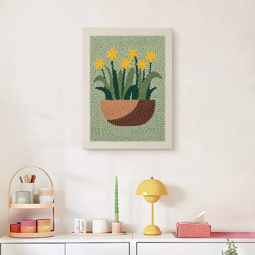 Figured'Art Zonnige Narcissen punch needle 20x30cm bloemen