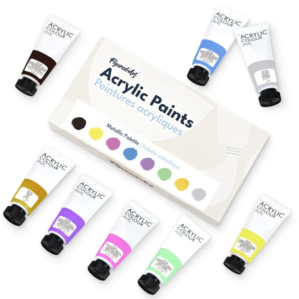 Figured'Art Metallic palet acrylverfset metallic glans
