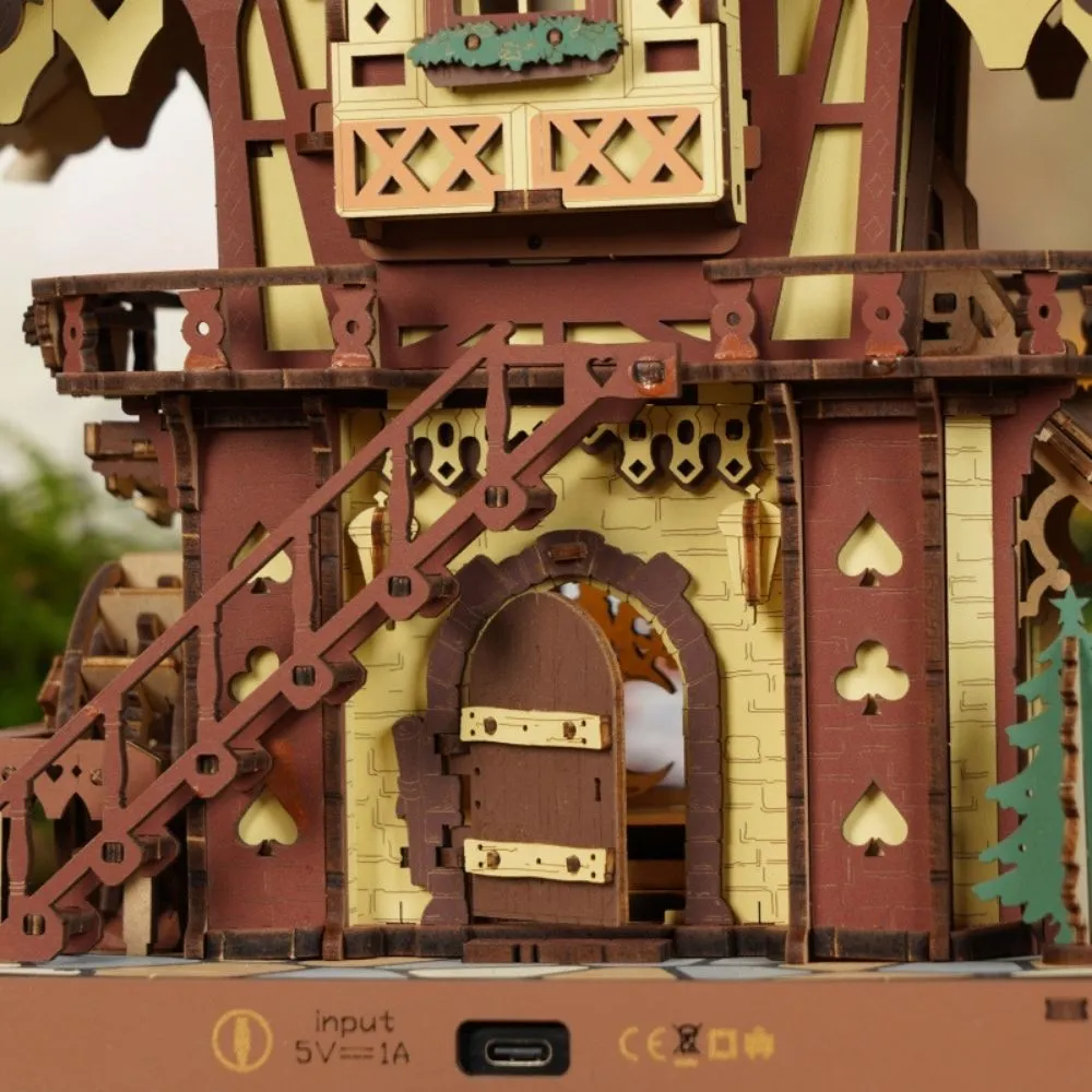 Figured'Art Koekoeksklok 3D puzzel hout 435 stukjes