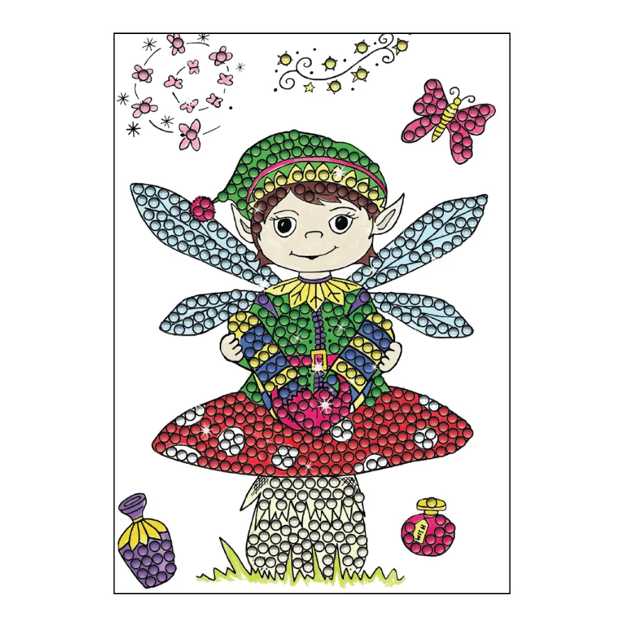 Craft Buddy Crystal Art Playful Pixie stempelset A6