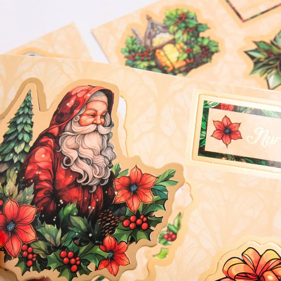 Craft Buddy Festive Stained Glass Kaartenmaakset 154-delig Kerst