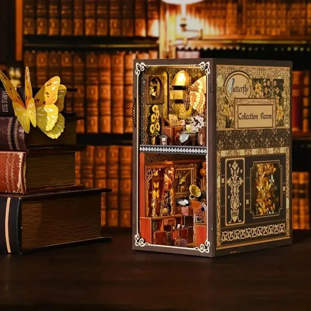 Figured'Art Vlinder Kamer book nook 17,8x11,5x23 cm verlicht