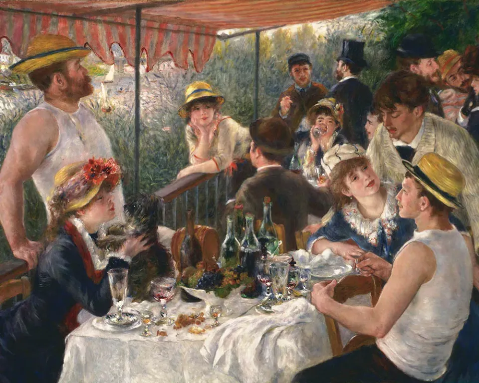 Figured'Art Lunch van de roeiers Renoir schilderen op nummer 40x50cm