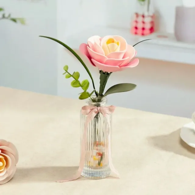 Figured'Art 3D Puzzel Roze Camelia bloem 37 stukjes