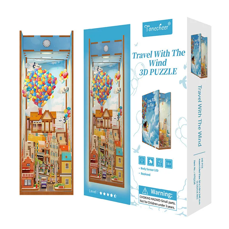Figured'Art Reis met de Wind book nook 143 stukjes met led