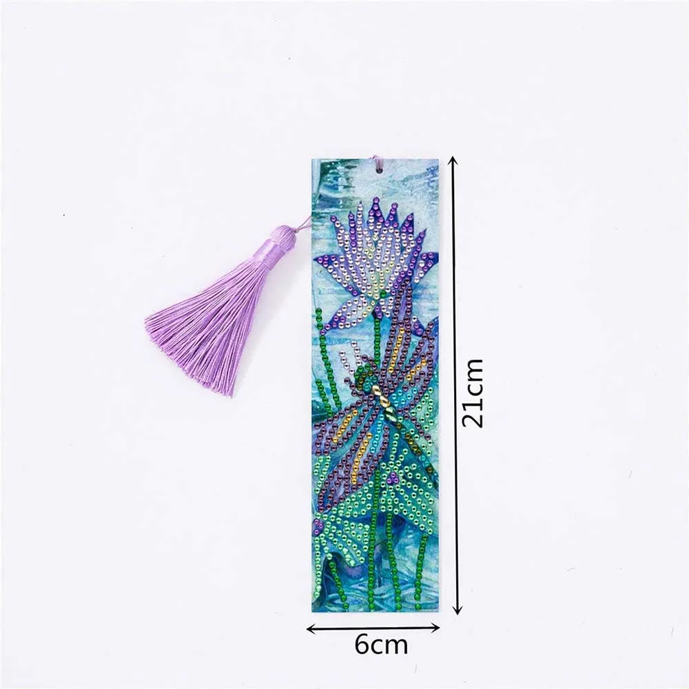 Figured'Art Libelle diamond painting boekenlegger 21x6cm glans