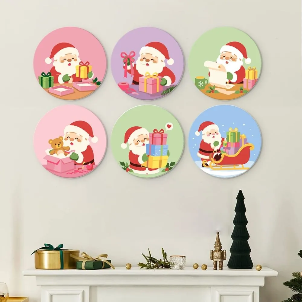 Figured'Art Mini Serie schilderen op nummer 6x Ø20cm kerst