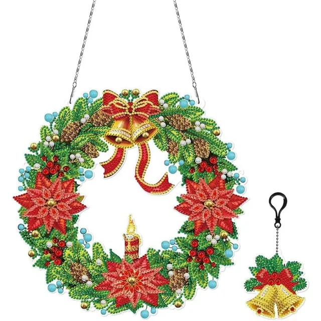 Figured'Art Kroon diamond painting deurhanger 27x28 cm met LED