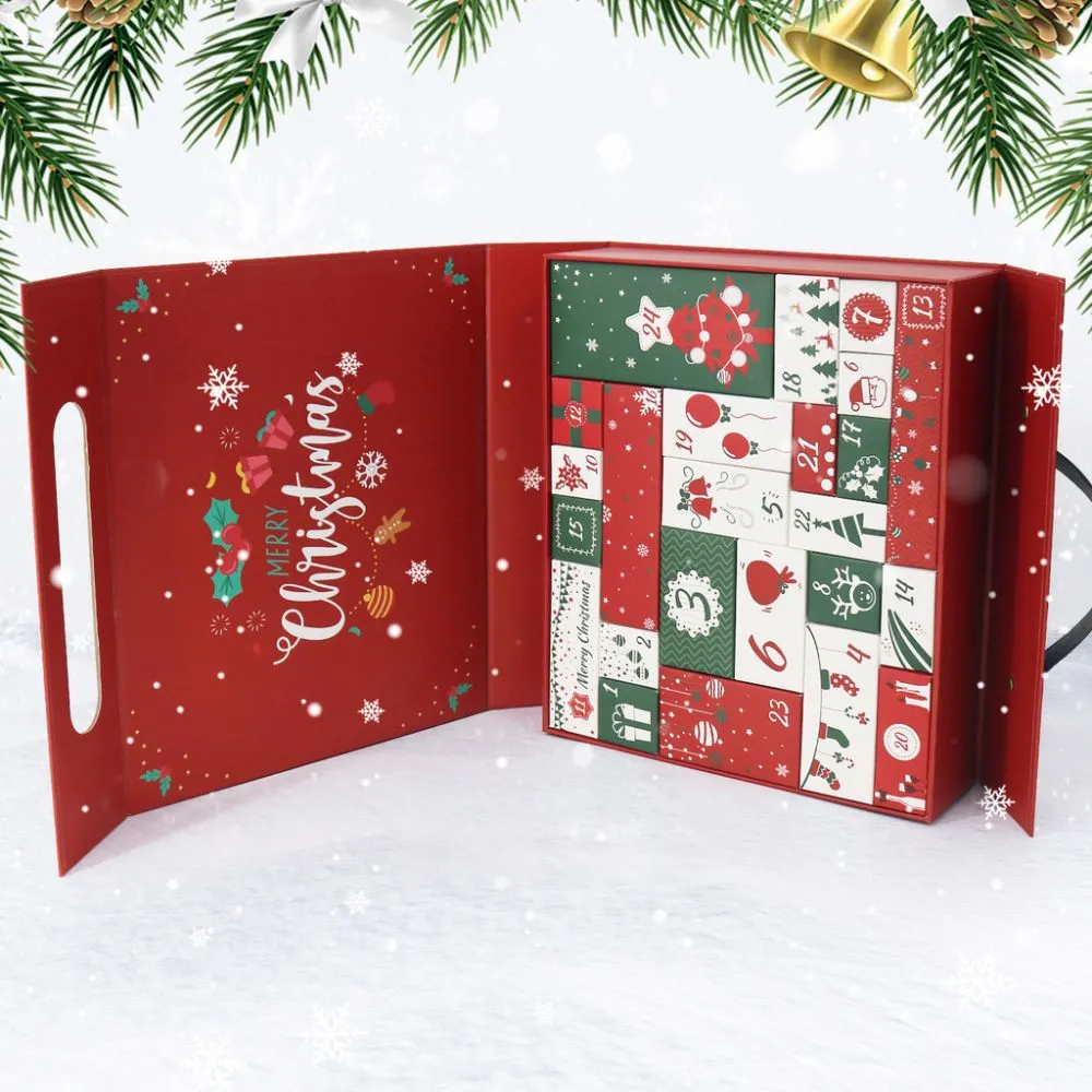 Figured'Art Adventskalender 2025 diamond painting rood 24 deurtjes