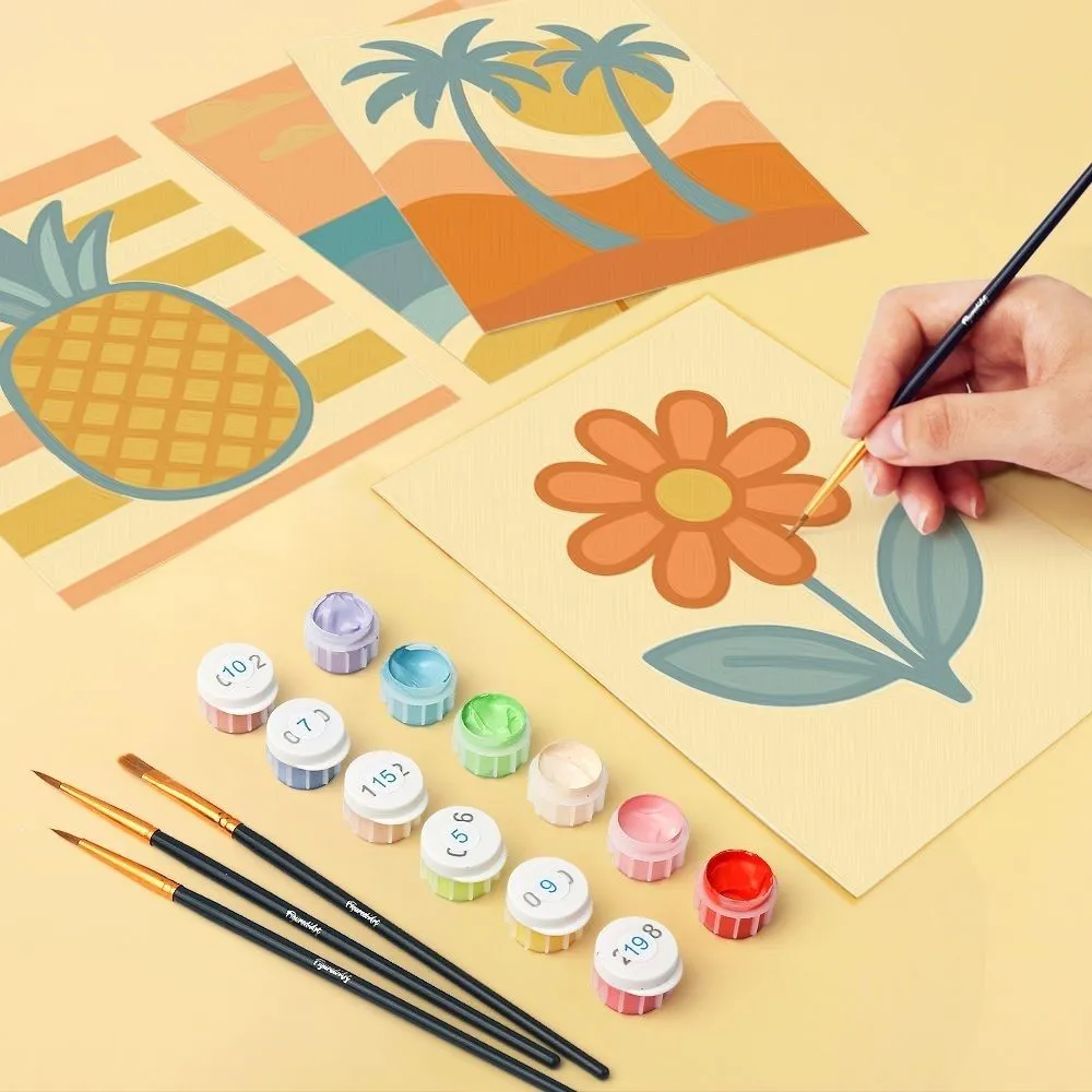 Figured'Art Retro Zomer Vibes schilderen op nummer mini 6x15x20cm