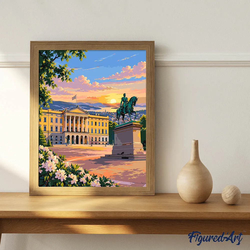 Figured'Art Noors Koninklijk Paleis Schilderen op Nummer 40x50cm
