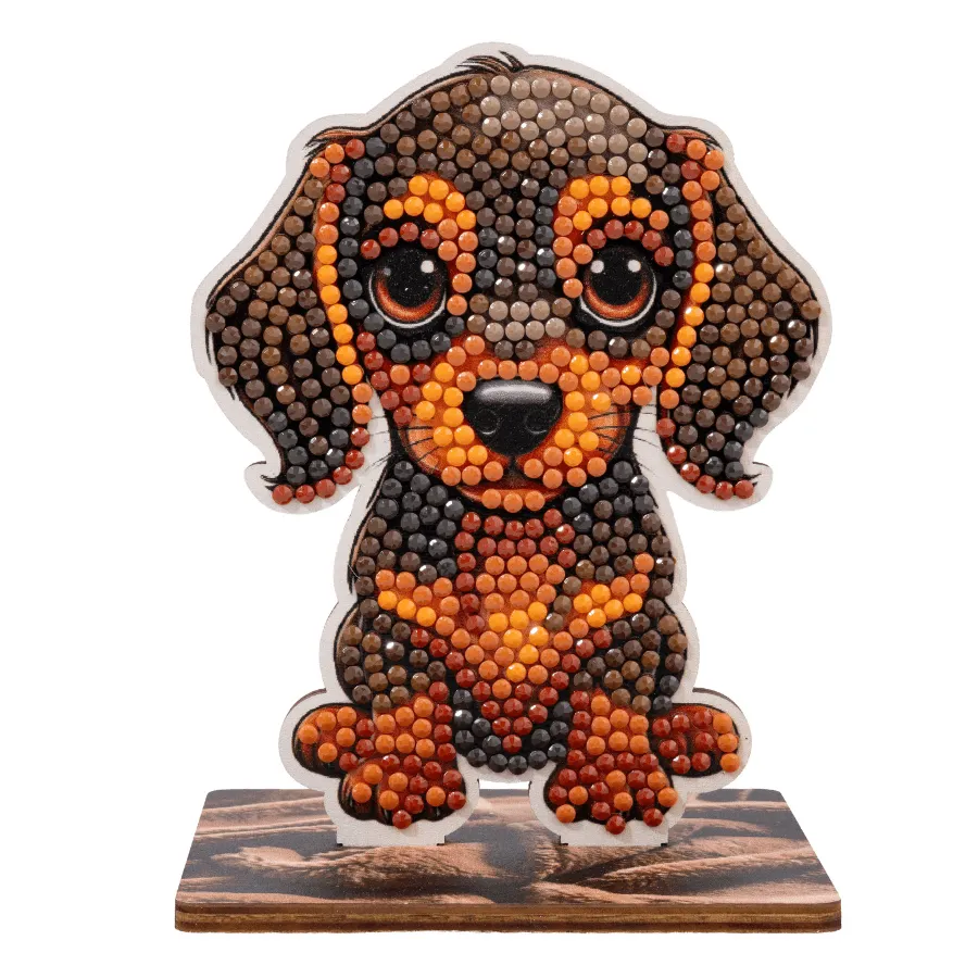 Crystal Art Wildlife Buddies diamond painting figuur Puppy
