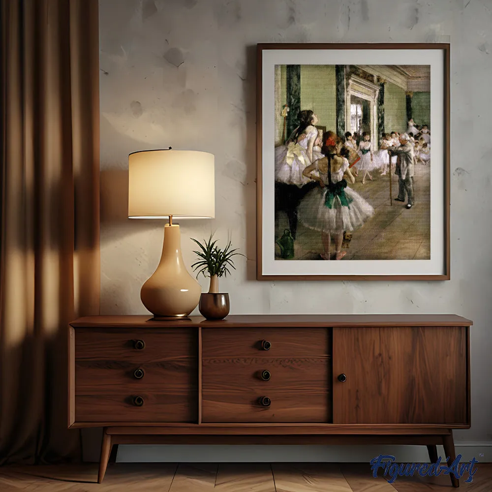 Figured'Art De balletles Degas diamond painting 40x50cm vierkant
