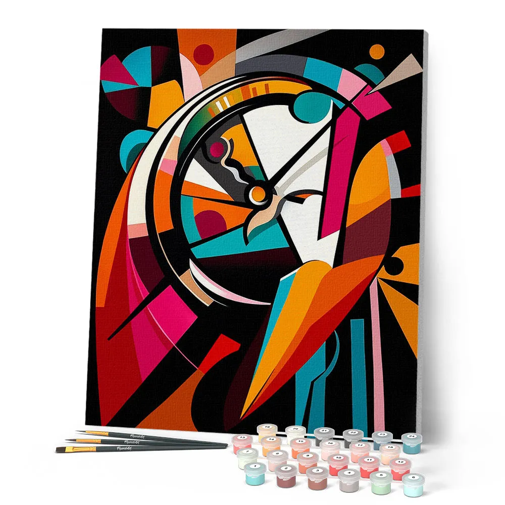 Figured'Art Gedurfd Abstract Tijdwiel schilderen op nummer 40x50 cm eenvoudig