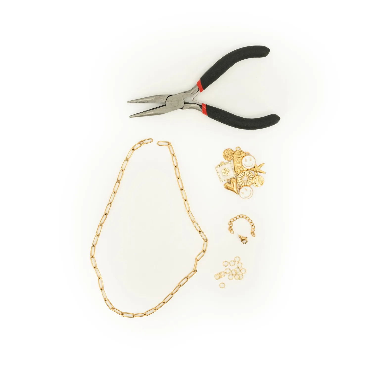 DIY Creations Golden Moments bedelketting pakket 4 kleuren