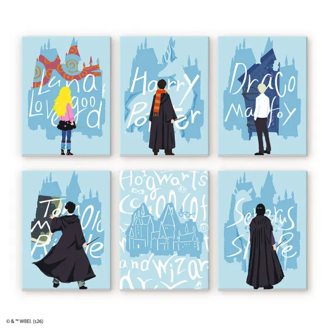 Figured'Art Harry Potter Kijkend naar de Toekomst mini schilderen op nummer 15x20cm 6 stuks