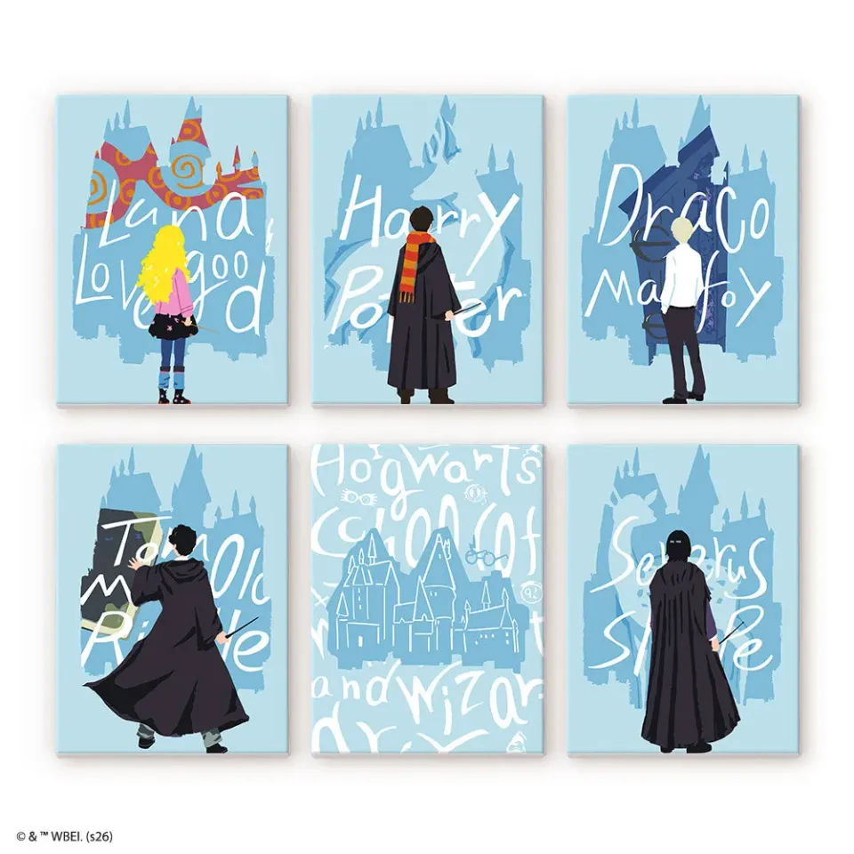 Figured'Art Harry Potter Kijkend naar de Toekomst mini schilderen op nummer 15x20cm 6 stuks