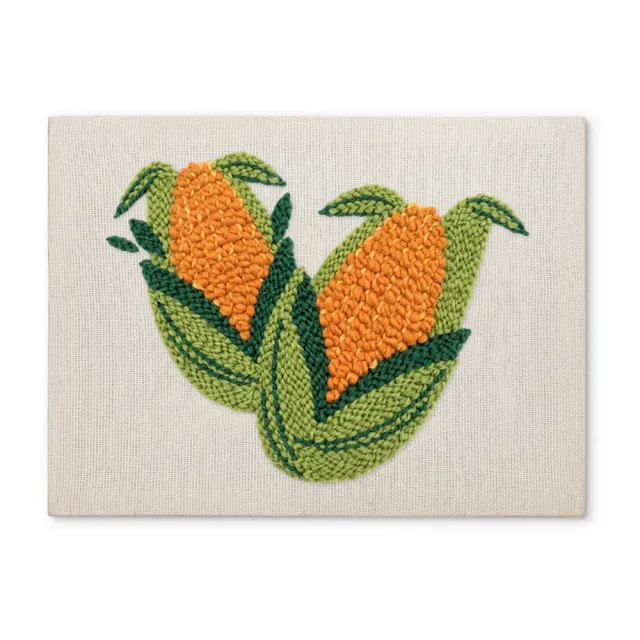 Figured'Art Gouden Maïs punch needle pakket met frame 20x30cm katoen