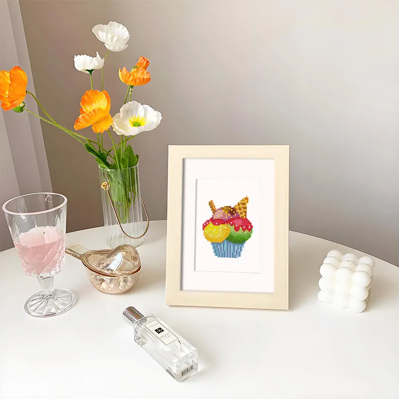 Figured'Art Cocktail en Cupcake mini diamond painting 15x20cm 2 stuks