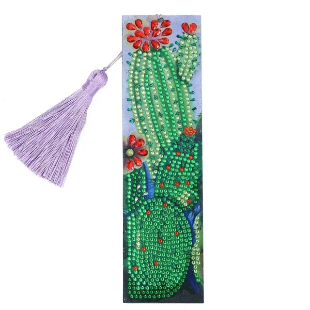 Figured'Art Cactus diamond painting bladwijzer 21x6 cm