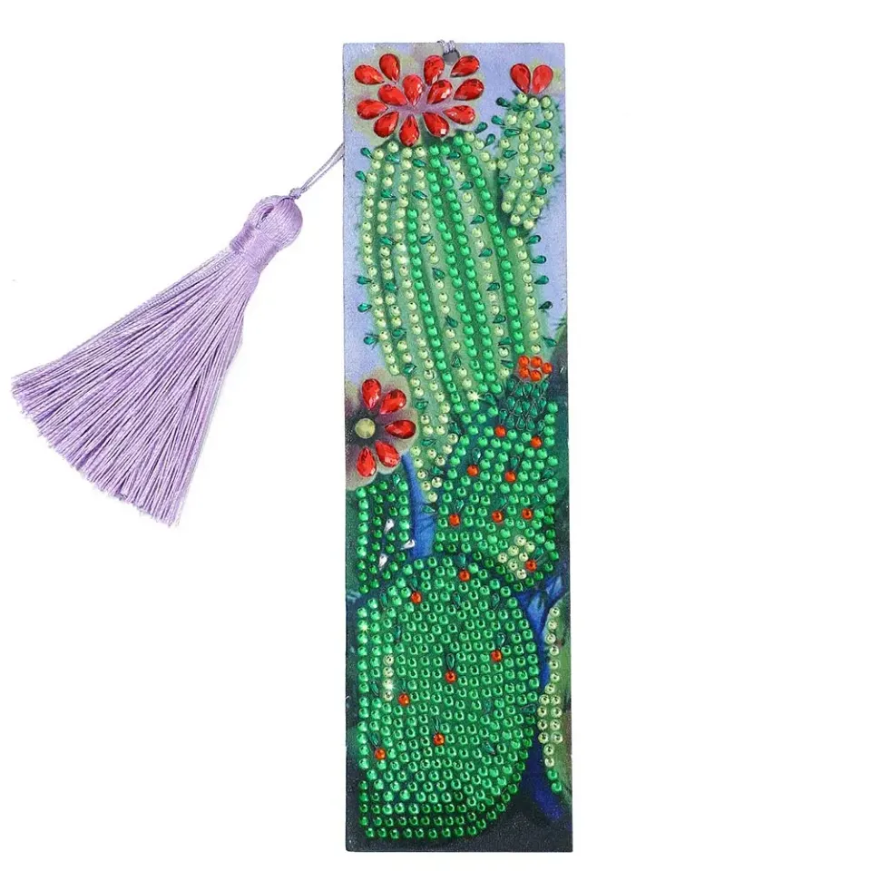 Figured'Art Cactus diamond painting bladwijzer 21x6 cm