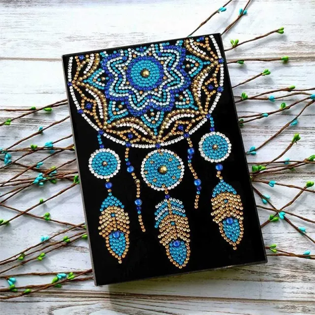 Figured'Art Dromenvanger diamond painting boek A5 50 pagina's rond