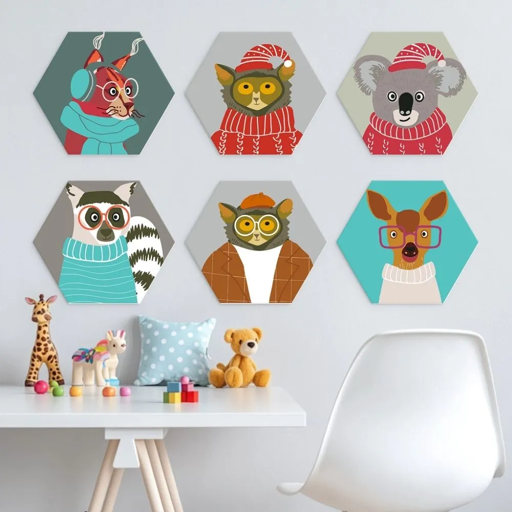 Figured'Art Mini Serie Beestjesportretten schilderen op nummer 6 stuks