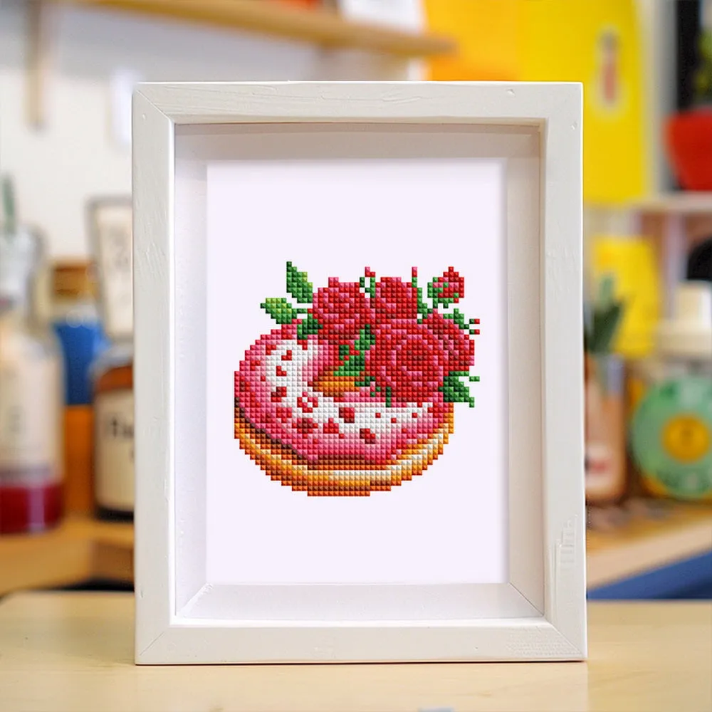 Figured'Art Milkshake en Taart Mini Diamond Painting 15x20cm 2 stuks
