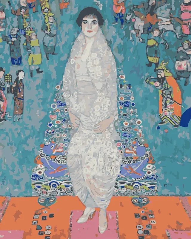 Figured'Art Portret van Elisabeth Lederer Klimt schilderen op nummer