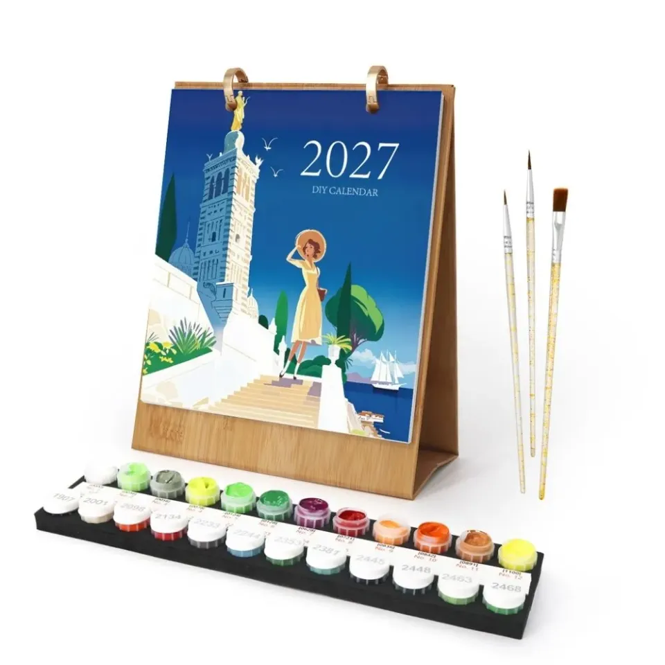 Figured'Art Reizen door de Wereld schilderen op nummer kalender 2027