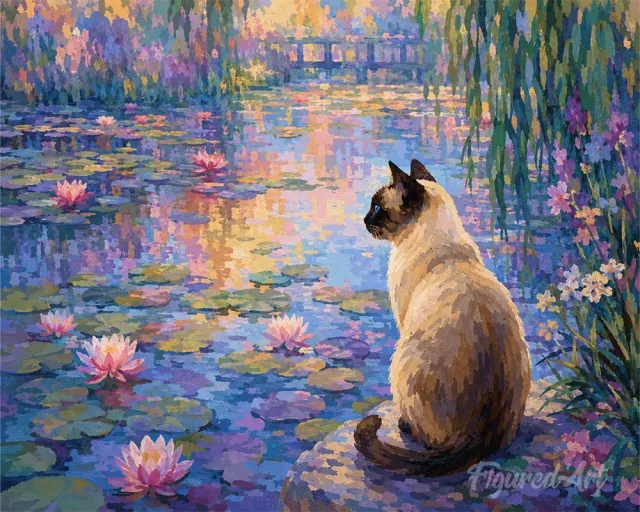 Figured'Art Waar Lelies Dromen schilderen op nummer 40x50 cm kat
