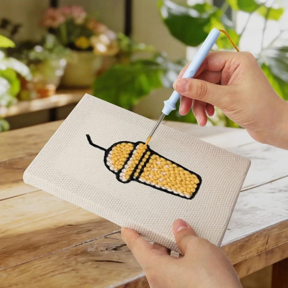 Figured'Art Bakkerij Lekkernijen punch needle set 4 stuks 15x20