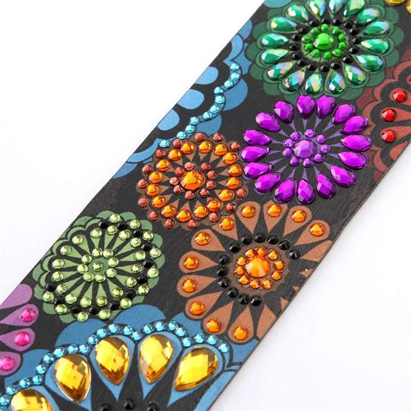 Figured'Art Mandala Bloemen Diamond Painting Bladwijzers 21x6 cm