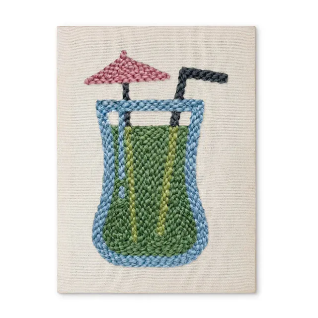 Figured'Art Exotisch Drankje punch needle pakket 20x30 cm katoen