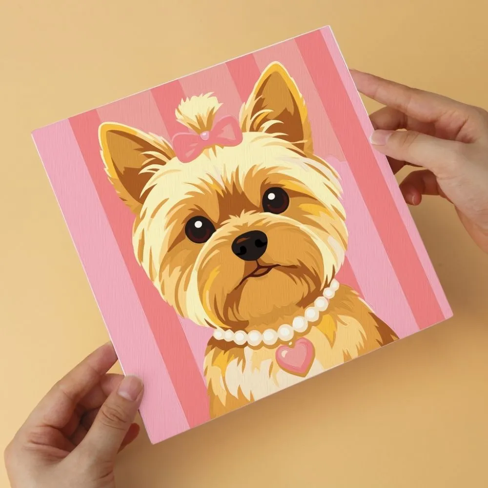 Figured'Art Mini Serie Sympathieke vrienden schilderen op nummer 6x 20x20cm