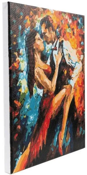 Craft Buddy Kiss Melody schilderen op nummer canvas 30x40cm