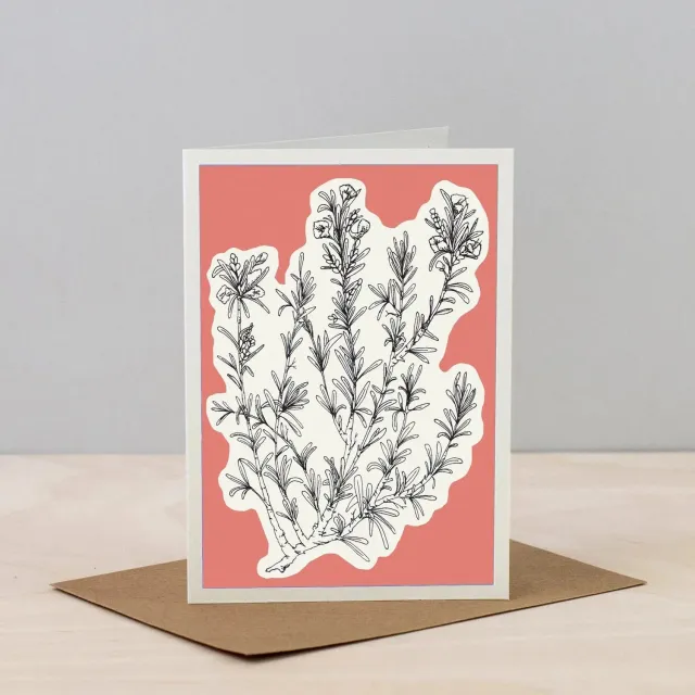 Studio Wald Herbs Line 3 wenskaart A6 blanco kruiden
