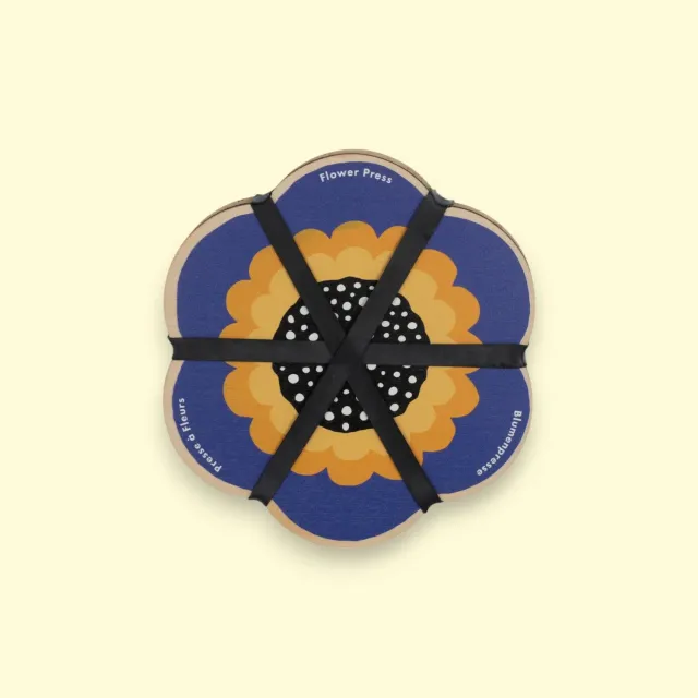 Studio Wald Flower Press bloemenpers bloem blauw 15cm