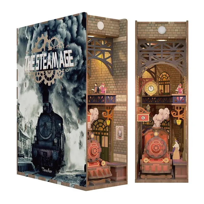 Figured'Art Stoomtijdperk book nook 164 stukjes treinstation