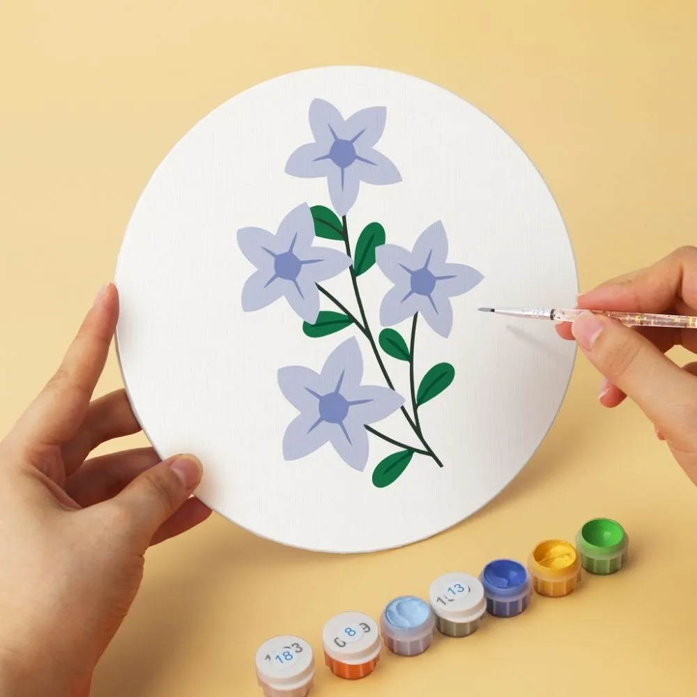 Figured'Art Botanische Portretten schilderen op nummer Ø20cm 6 stuks