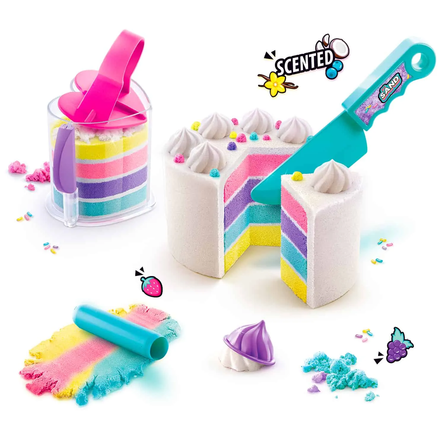 Canal Toys So Sand DIY Rainbow Cake zandset