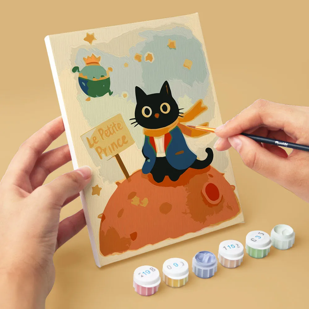 Figured'Art Kleine Kat mini schilderen op nummer 15x20cm 6 stuks