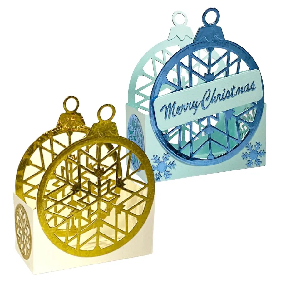 Craft Buddy Ornamental Bauble Tea Light snijmallen set 13-delig