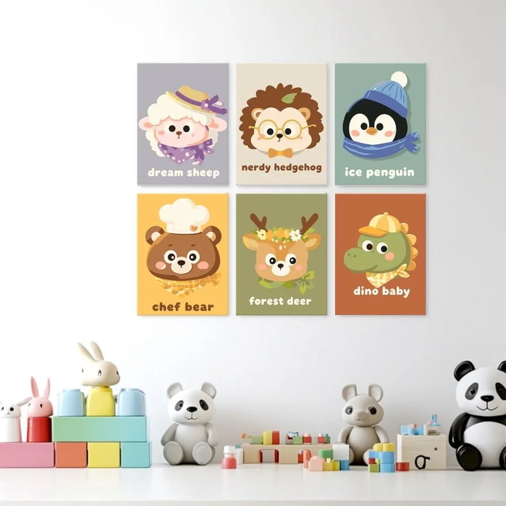 Figured'Art Mini Serie Kleintjes schilderen op nummer 15x20cm 6 stuks